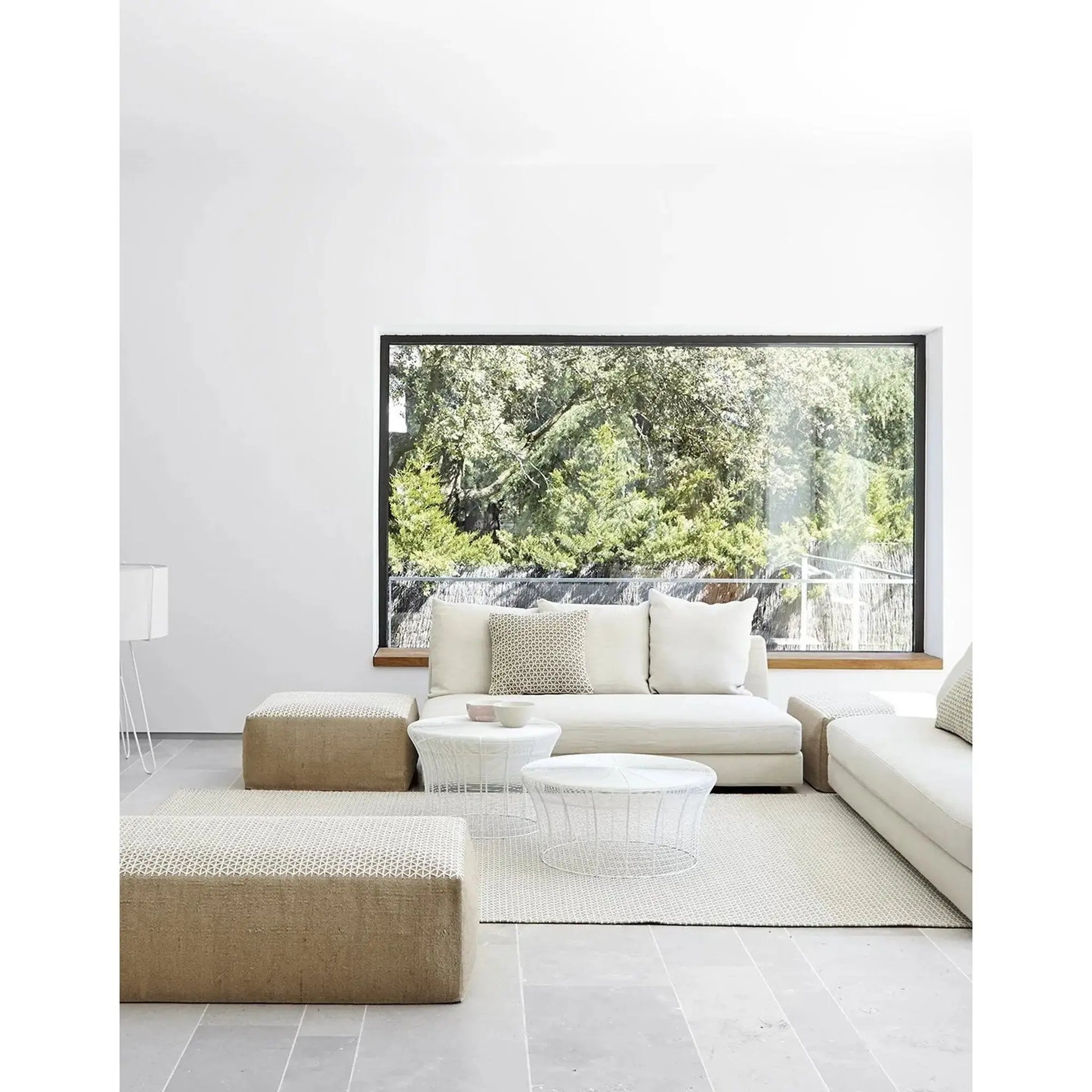 JANGEORGe Interiors & Furniture Gan Rugs Raw Rug White