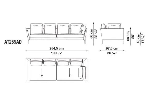 B&B Atoll Sofa | B&B Italia | JANGEORGe Interior Design