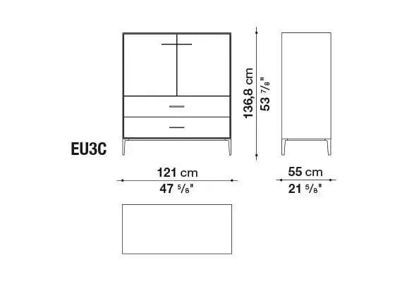 Eucalipto Storage Unit | B&B Italia | JANGEORGe Interior Design