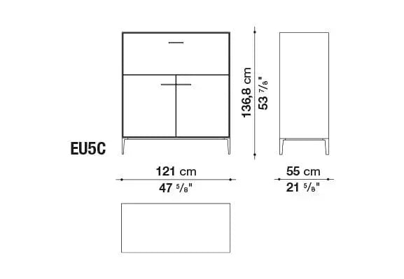 Eucalipto Storage Unit | B&B Italia | JANGEORGe Interior Design