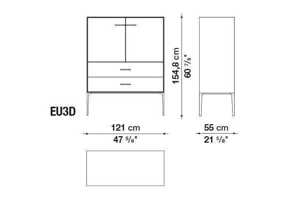 Eucalipto Storage Unit | B&B Italia | JANGEORGe Interior Design