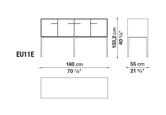 Eucalipto Storage Unit | B&B Italia | JANGEORGe Interior Design