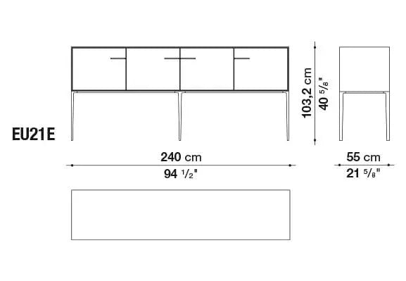 Eucalipto Storage Unit | B&B Italia | JANGEORGe Interior Design