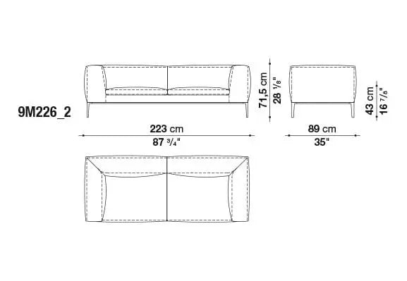 Michel Sofa | B&B Italia | JANGEORGe Interior Design