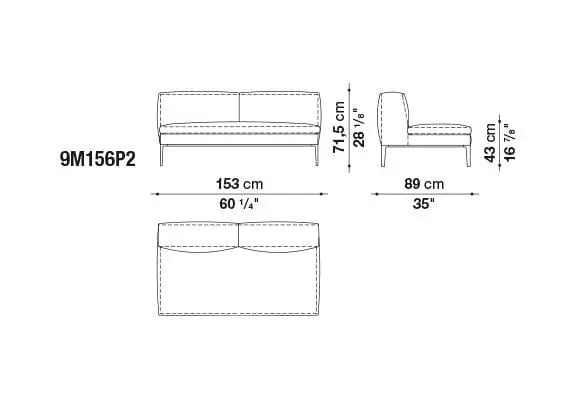 Michel Sofa | B&B Italia | JANGEORGe Interior Design