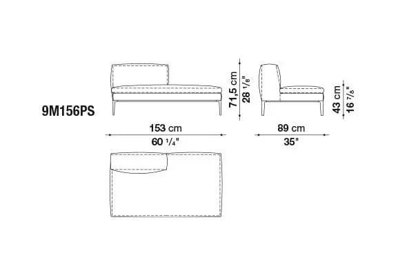 Michel Sofa | B&B Italia | JANGEORGe Interior Design