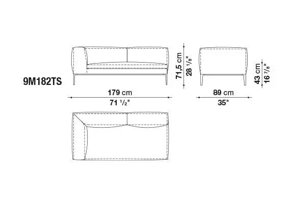 Michel Sofa | B&B Italia | JANGEORGe Interior Design