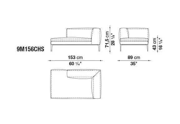 Michel Sofa | B&B Italia | JANGEORGe Interior Design