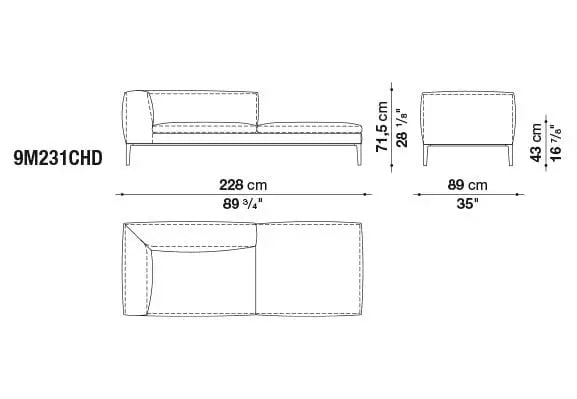 Michel Sofa | B&B Italia | JANGEORGe Interior Design