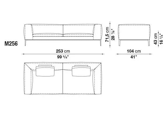 Michel Sofa | B&B Italia | JANGEORGe Interior Design