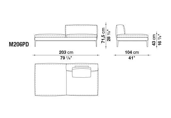 Michel Sofa | B&B Italia | JANGEORGe Interior Design