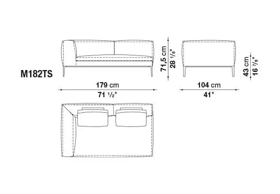 Michel Sofa | B&B Italia | JANGEORGe Interior Design