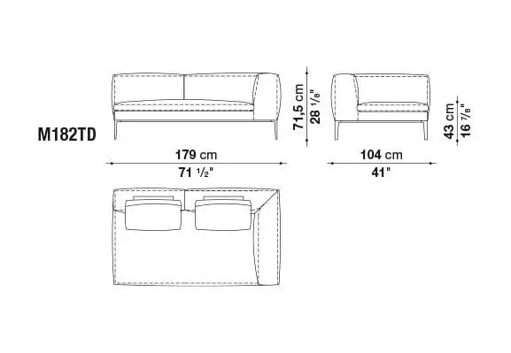 Michel Sofa | B&B Italia | JANGEORGe Interior Design