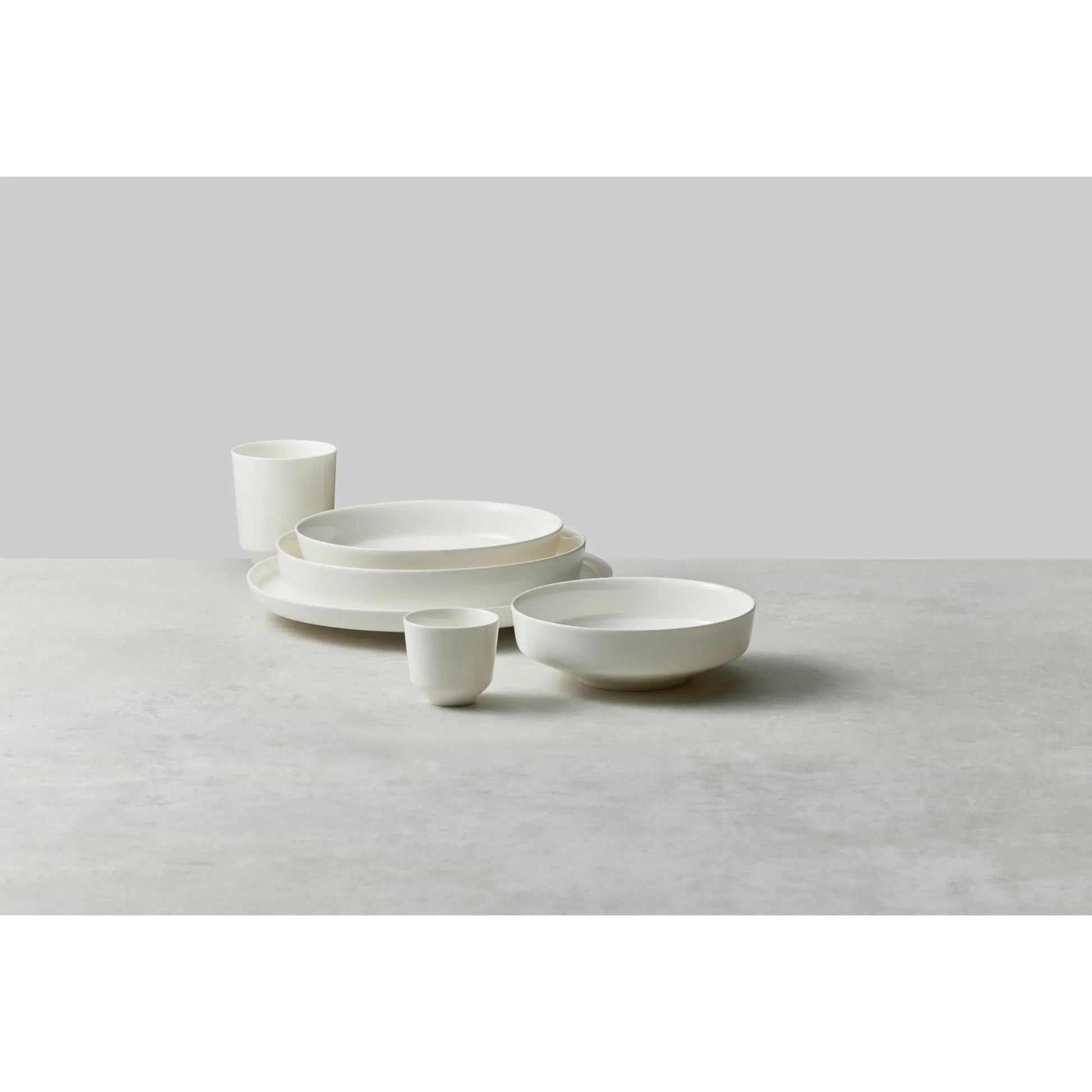 Dibbern Juno Dinner Plate, German fine bone china with smooth white finish and minimalist design.