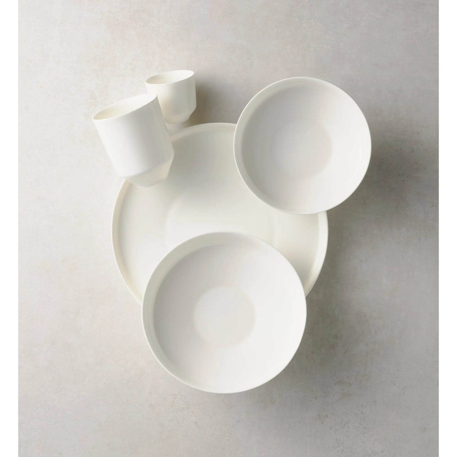 Dibbern Juno Dinner Plate, German fine bone china with smooth white finish and minimalist design.