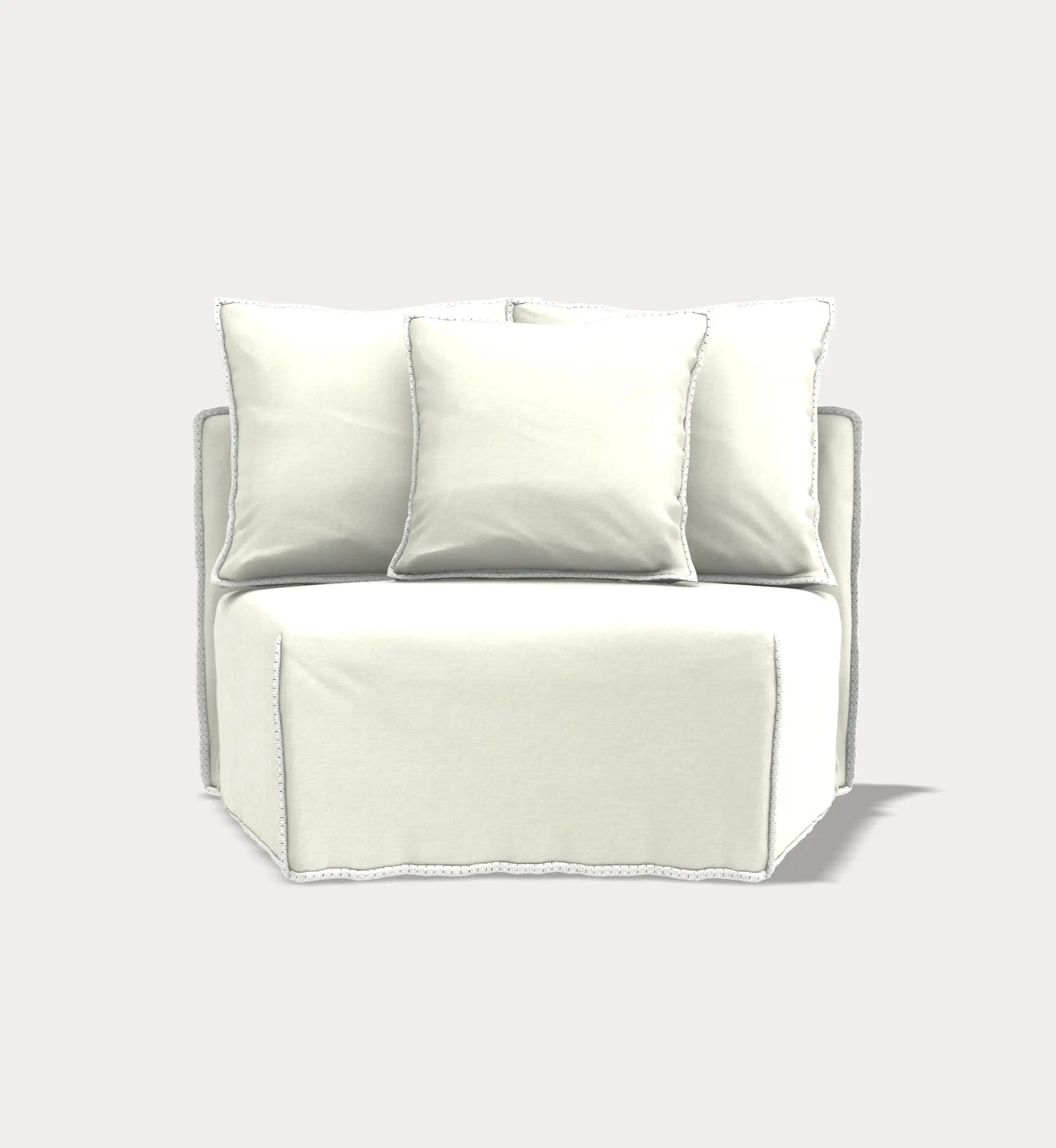 Ghost 33 - Rounded Modular Sofa Element Gervasoni