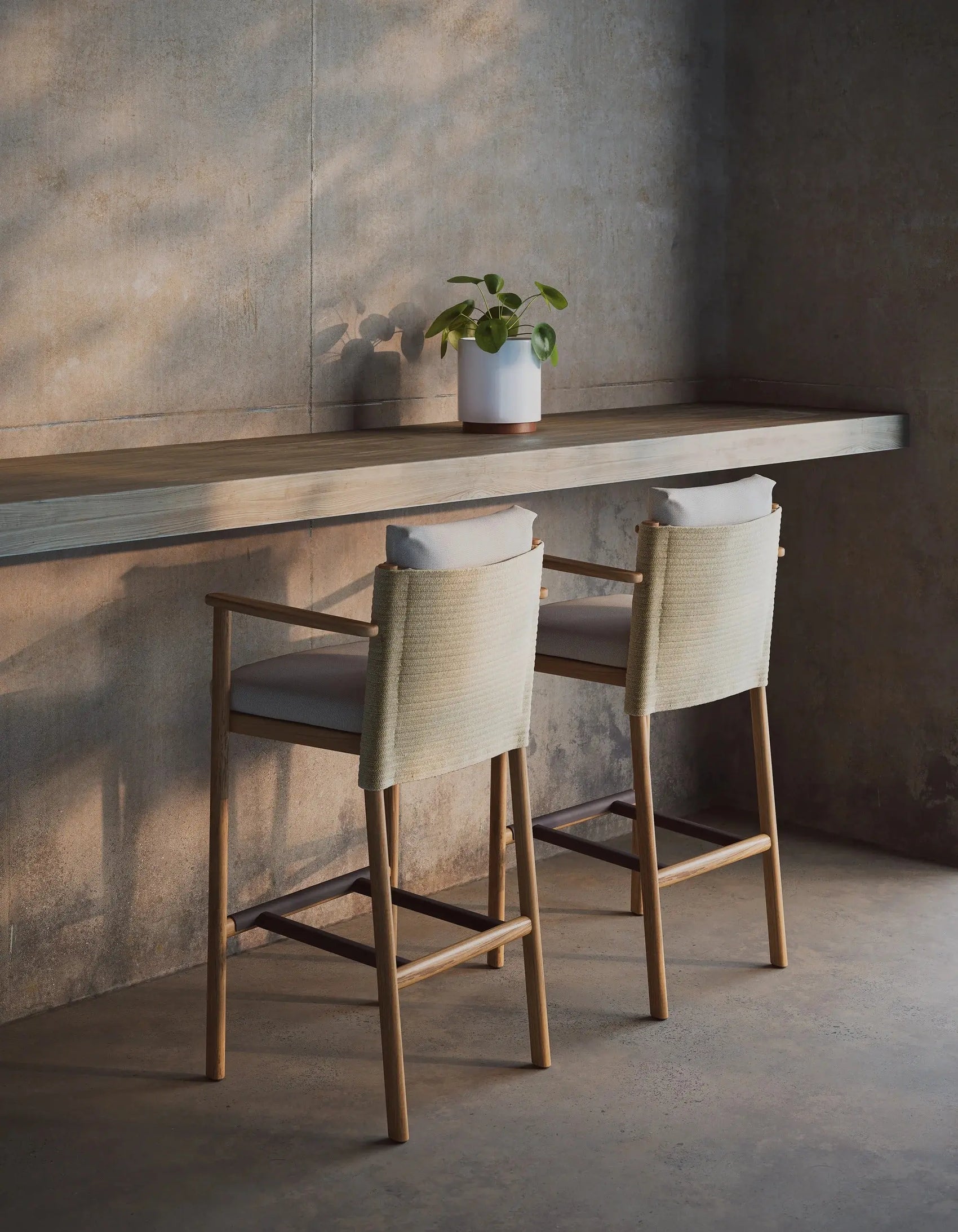 Giro - Stool including Seat and Backrest Cushion (KS7403400) Kettal