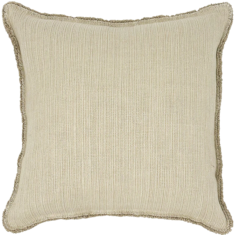 Bison Cushion with Fringe Detail