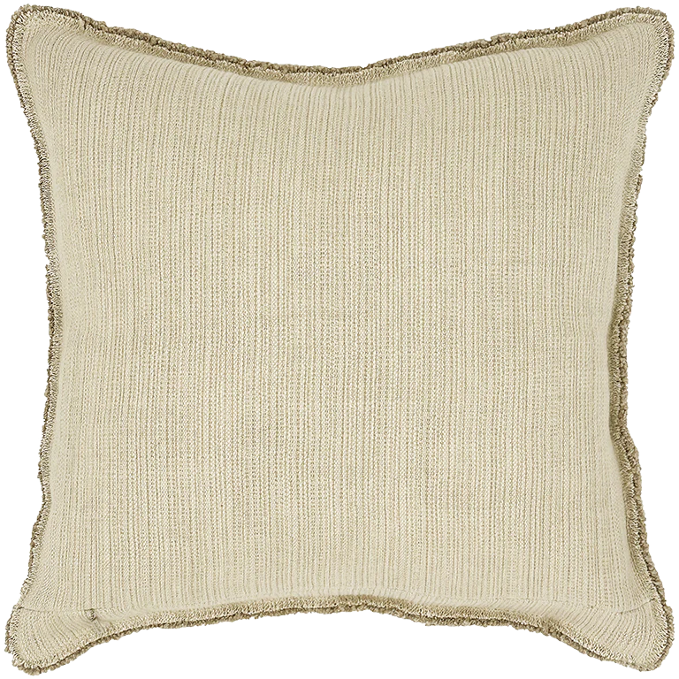 Bison Cushion with Fringe Detail
