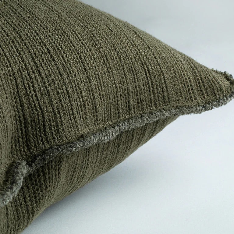 Bison Cushion with Fringe Detail