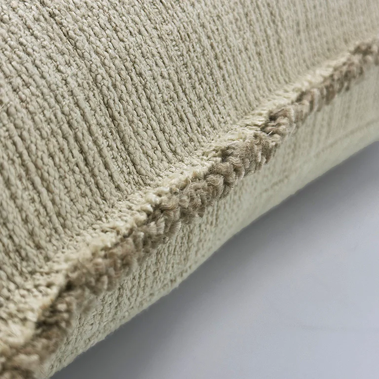 Bison Cushion with Fringe Detail