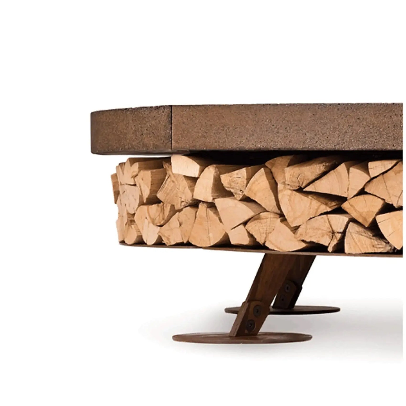 Ercole Outdoor Wood-Burning Fire Pit, Concrete | AK47 DesignArt | JANGEORGe Interior Design