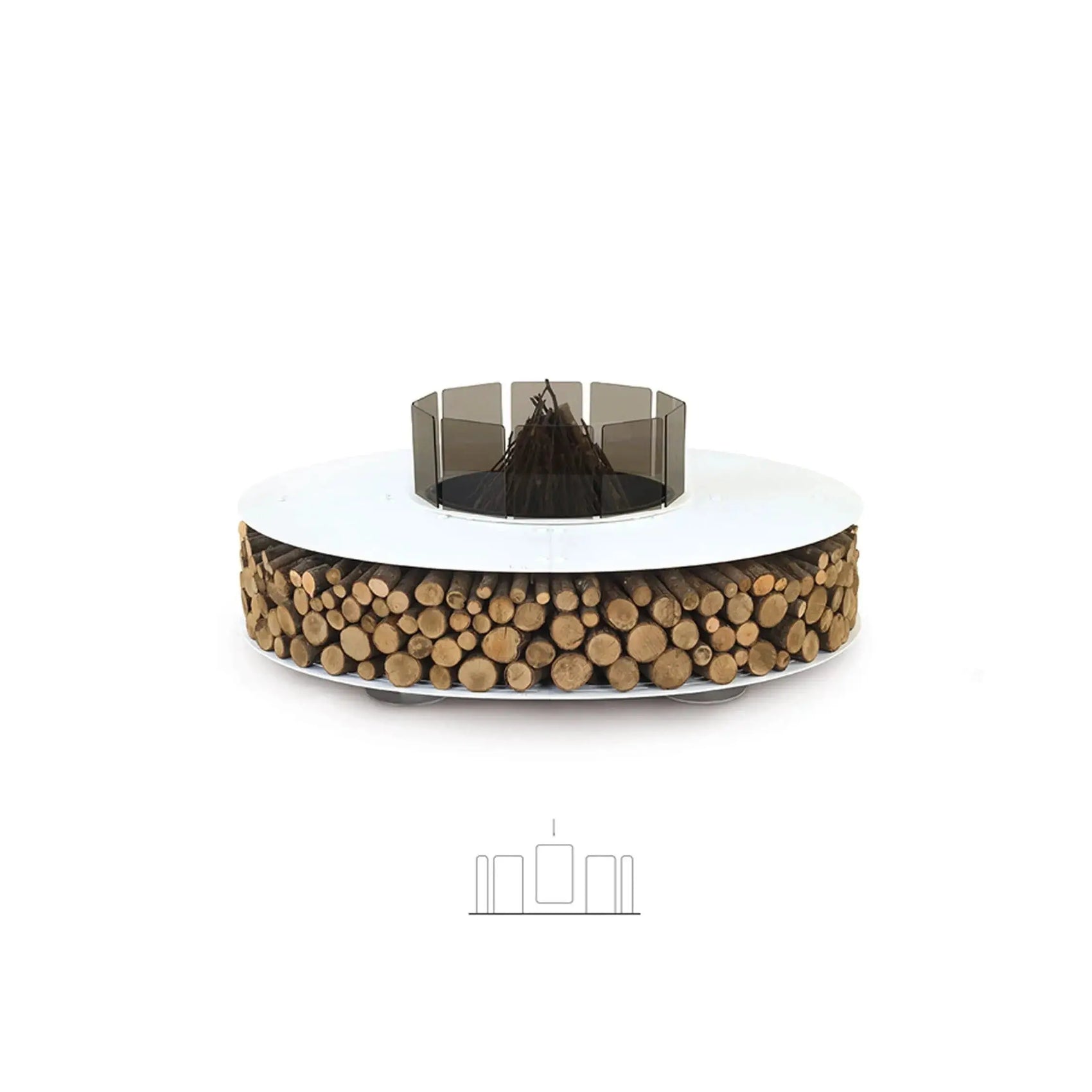 Outdoor Wood-Burning Fire Pit Accessories, Glass Fire Screen | AK47 DesignArt | JANGEORGe Interior Design