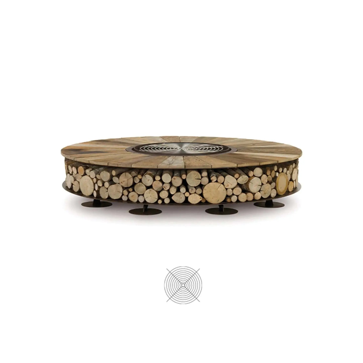 Outdoor Wood-Burning Fire Pit Accessories, Grill | AK47 DesignArt | JANGEORGe Interior Design