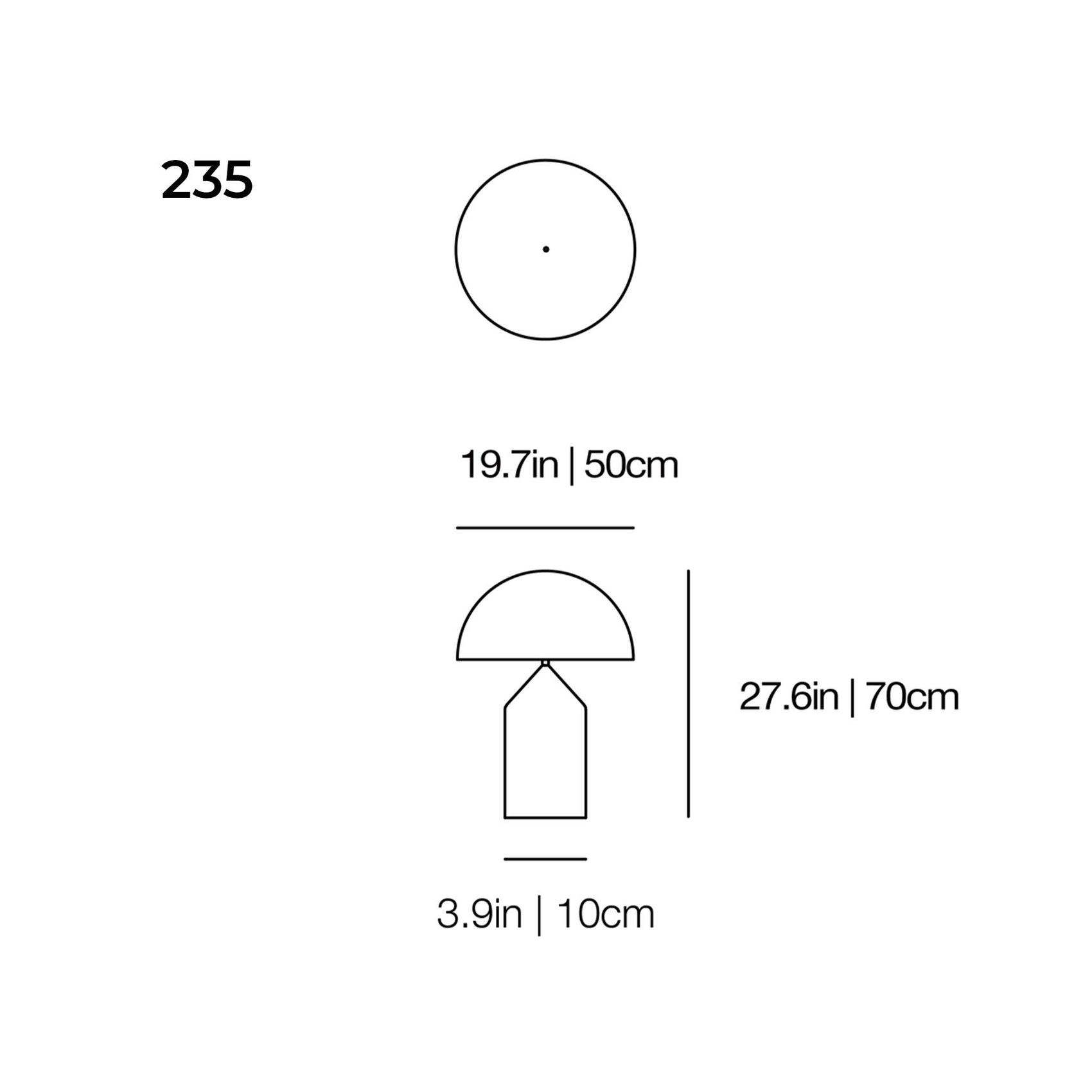 Atollo Glass - Table/Floor Lamp (S/M/L)