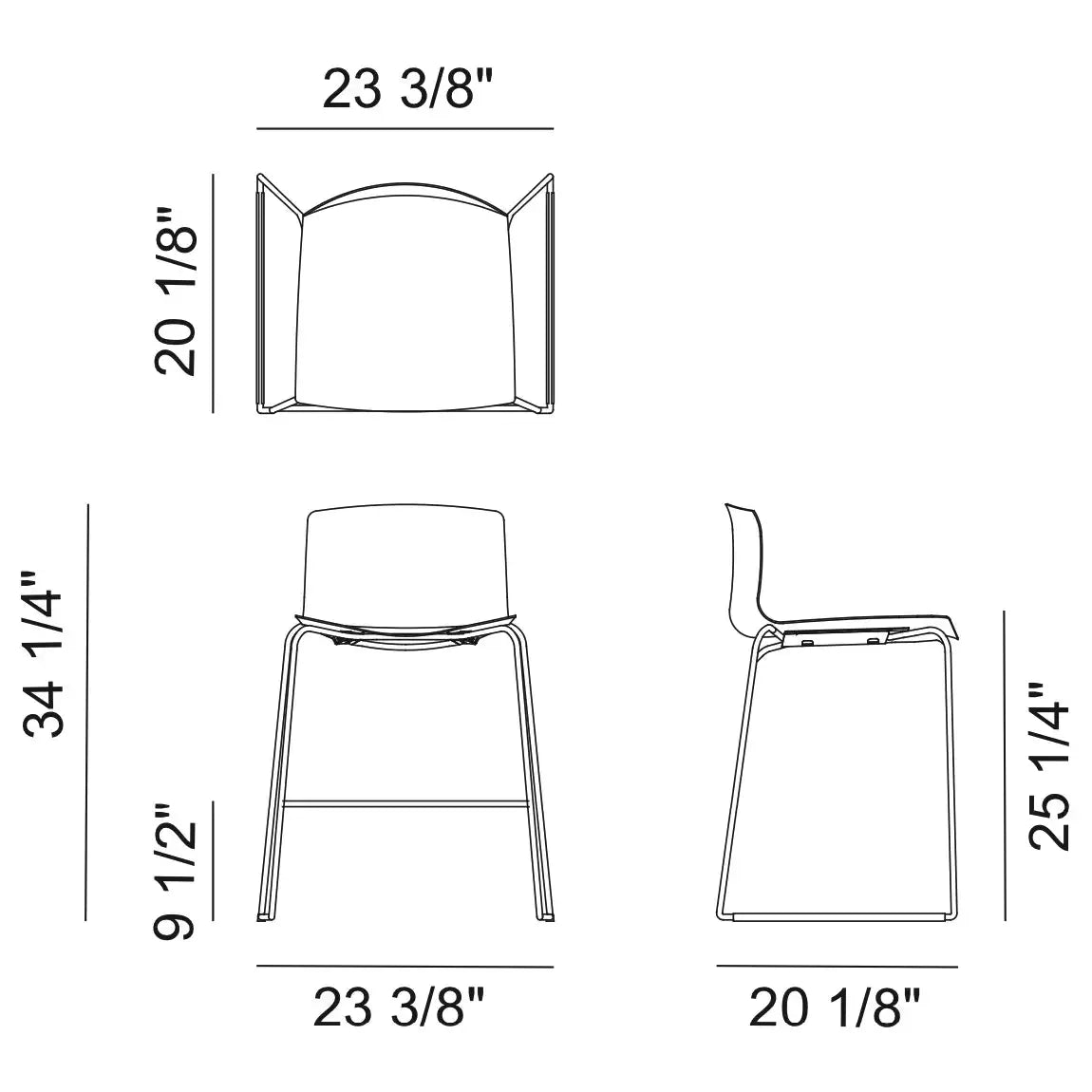Catifa 46 (0572) Counter Stool | Arper | JANGEORGe Interior Design