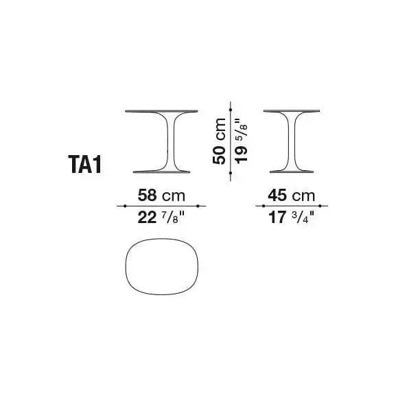 Awa Small Table | B&B Italia | JANGEORGe Interior Design