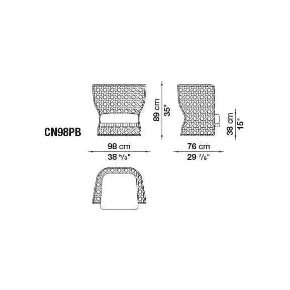 Canasta Armchair | B&B Italia | JANGEORGe Interior Design