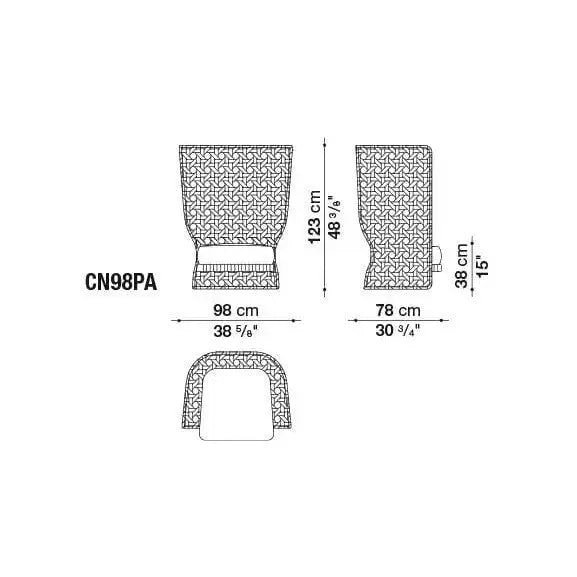 Canasta Armchair | B&B Italia | JANGEORGe Interior Design