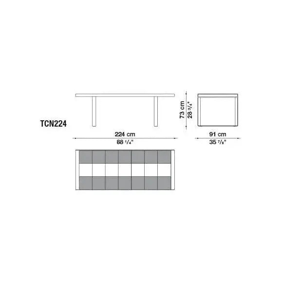 Canasta Table | B&B Italia | JANGEORGe Interior Design