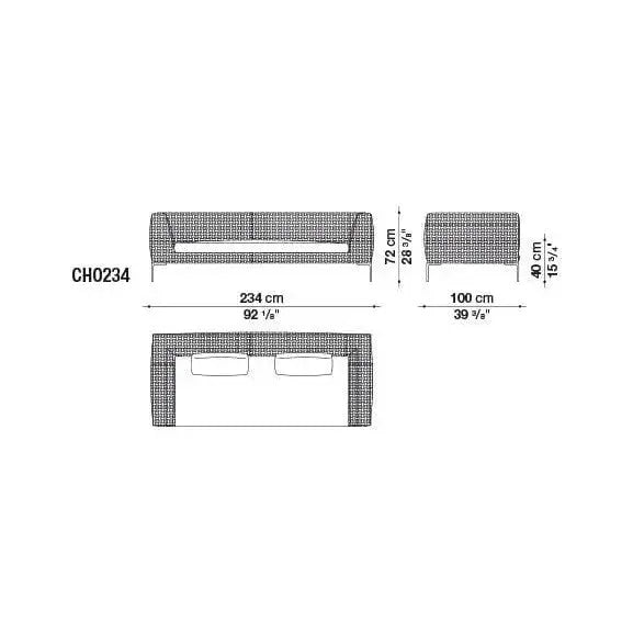 Charles Outdoor Sofa | B&B Italia | JANGEORGe Interior Design
