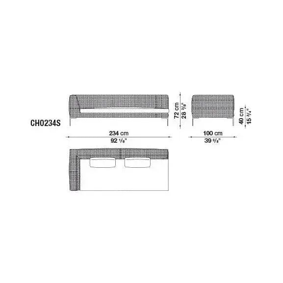Charles Outdoor Sofa | B&B Italia | JANGEORGe Interior Design