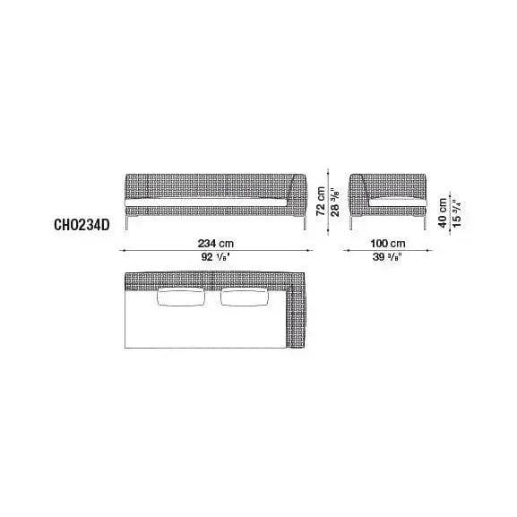 Charles Outdoor Sofa | B&B Italia | JANGEORGe Interior Design