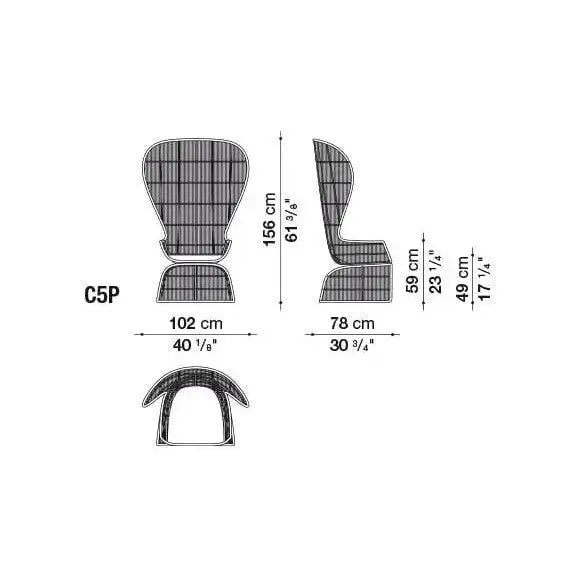 Crinoline Outdoor Armchair | B&B Italia | JANGEORGe Interior Design