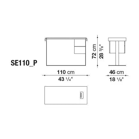 Eileen Writing Desk | B&B Italia | JANGEORGe Interior Design