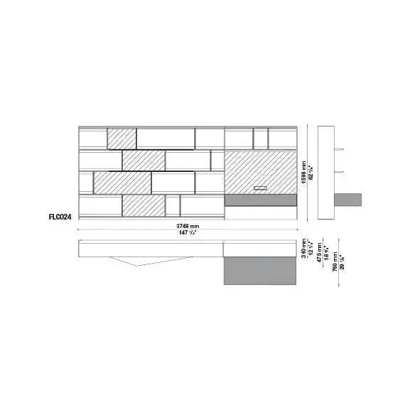 Flat.C Wall System | B&B Italia | JANGEORGe Interior Design