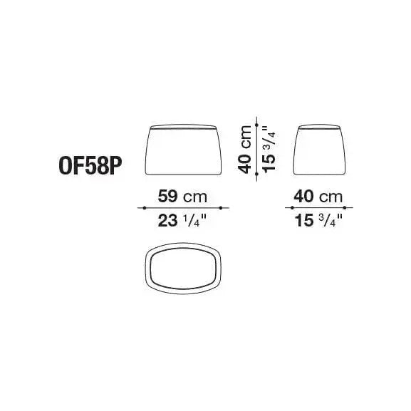 Frank Outdoor Ottoman | B&B Italia | JANGEORGe Interior Design