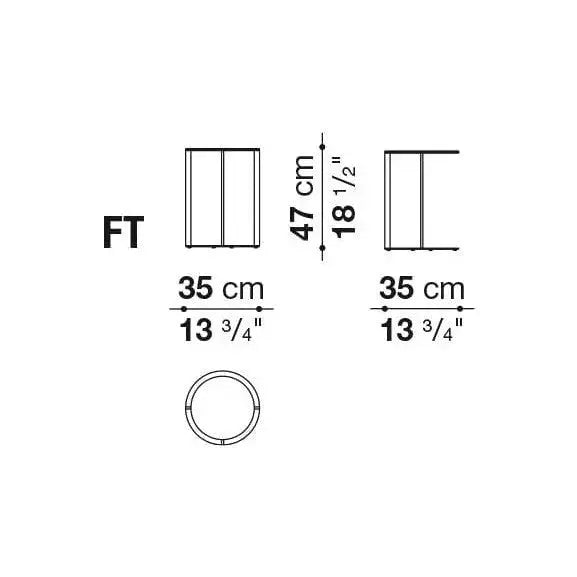 Frank Small Table | B&B Italia | JANGEORGe Interior Design