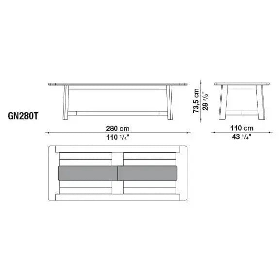 Ginestra Table | B&B Italia | JANGEORGe Interior Design