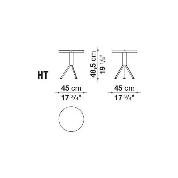Husk Outdoor Small Table | B&B Italia | JANGEORGe Interior Design