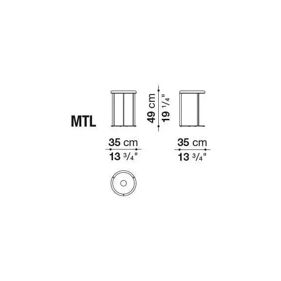 Mera Small Table | B&B Italia | JANGEORGe Interior Design