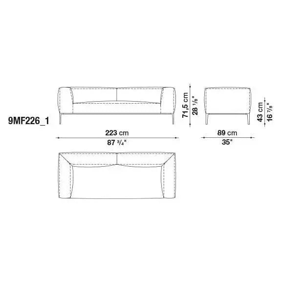 Michel Effe Sofa | B&B Italia | JANGEORGe Interior Design