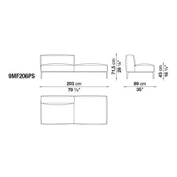 Michel Effe Sofa | B&B Italia | JANGEORGe Interior Design
