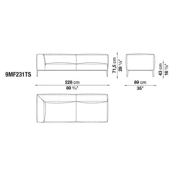 Michel Effe Sofa | B&B Italia | JANGEORGe Interior Design