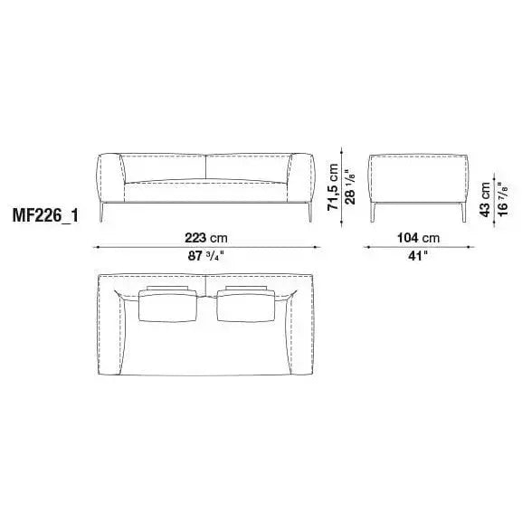 Michel Effe Sofa | B&B Italia | JANGEORGe Interior Design