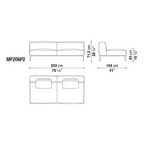 Michel Effe Sofa | B&B Italia | JANGEORGe Interior Design
